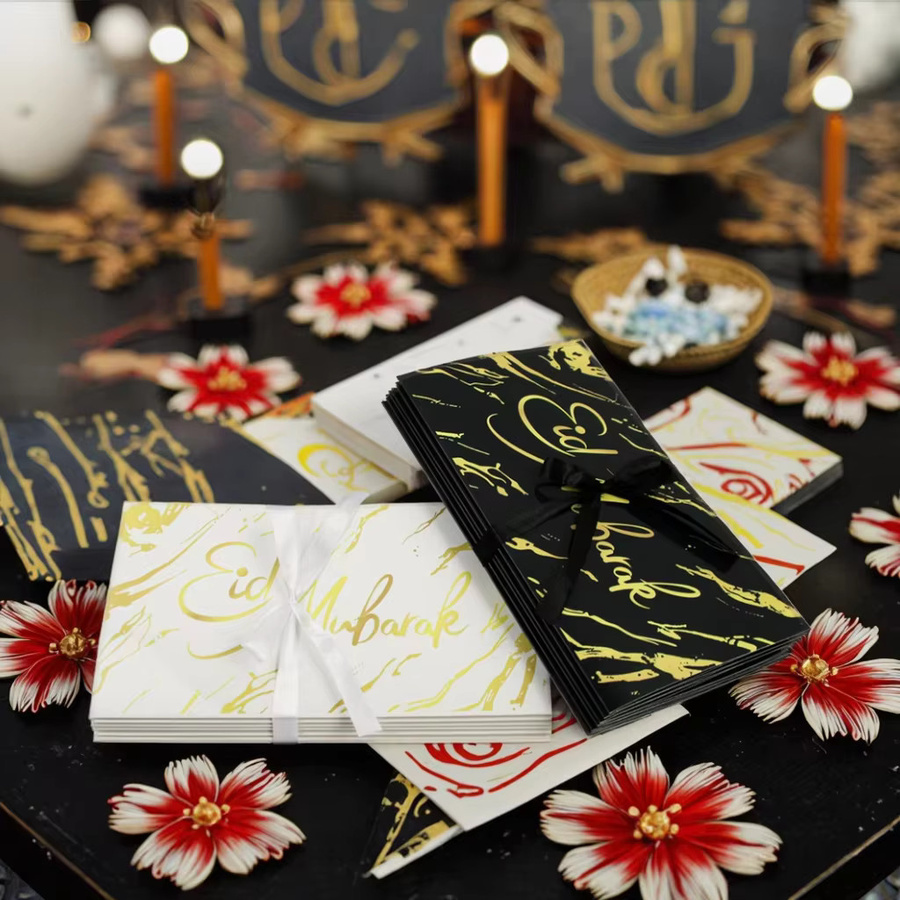 4er-Pack Eid Mubarak Geldhalter und Ramadan Mubarak Partyzubehör mit 10 Fächern in Multicolor - Bild 2