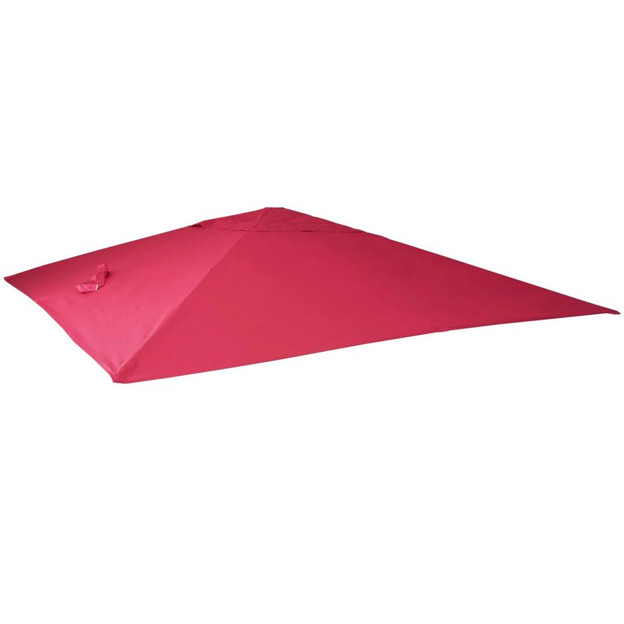 Ersatzbezug für Luxus-Ampelschirm MCW-A96 in Bordeaux, Durchmesser: 4,24 m, Maße: 3 x 3 m - Bild 3