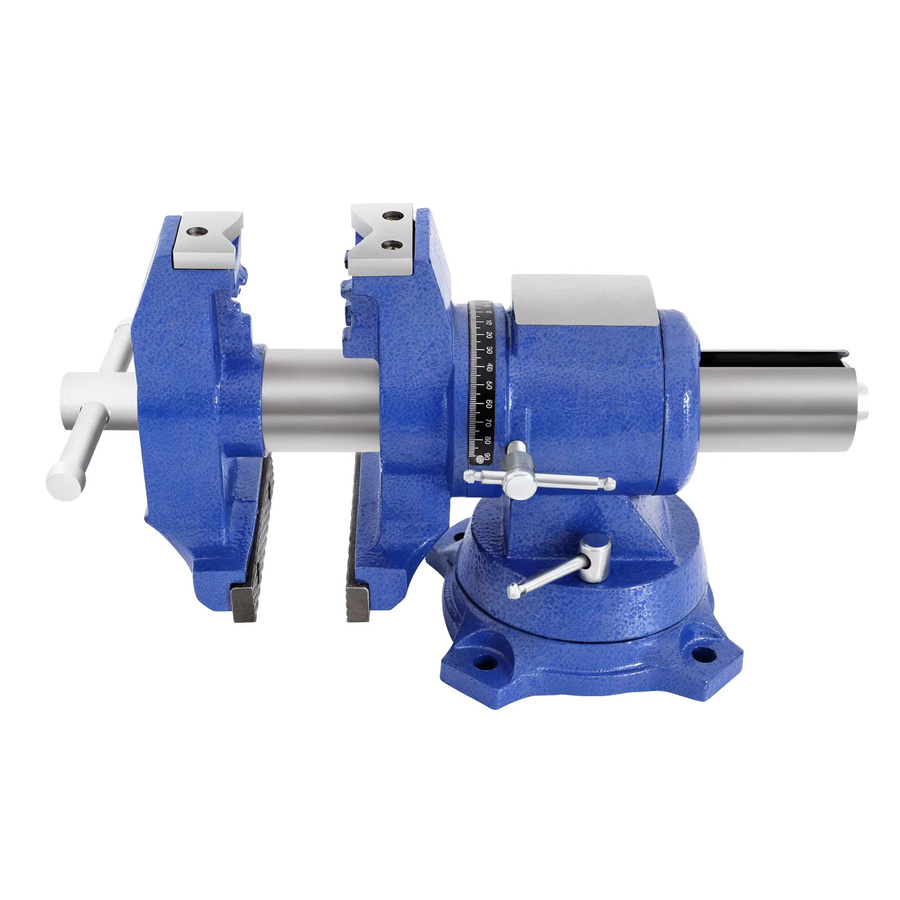 Bymaocar Multifunktionaler Schwerlast-Schraubstock für Werkbank in Blau, 360 Grad drehbar, B/T/H: 35,0 x 20,0 x 17,0 cm - Bild 2