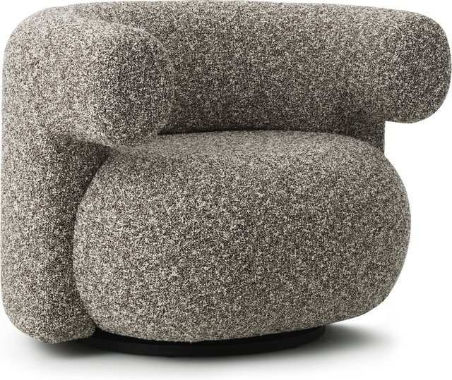 Normann Copenhagen Burra Lounge Sessel mit Rückdrehfunktion und Armlehnen in Bouclé - Bild 1