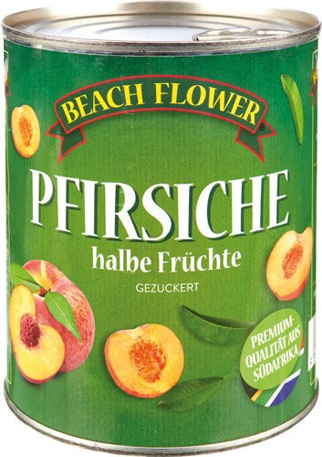 Beach Flower Pfirsich-Hälften gezuckert 480 g - Bild 1