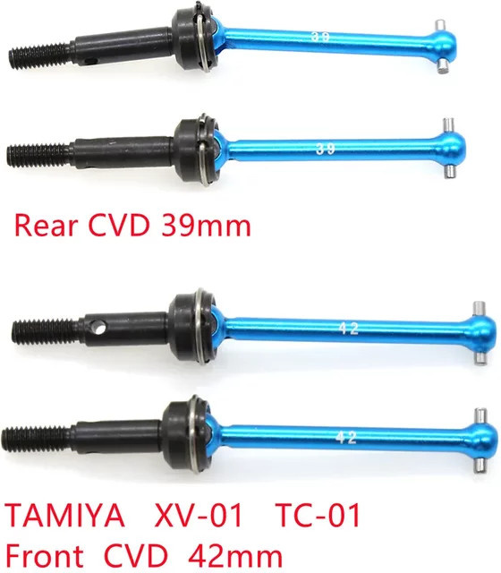 Tamiya Antriebswelle CVD, 2-teiliges Set, Metall, Blau - Bild 1