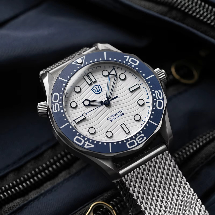 Watchdives Armbanduhr, Automatik, Titan, 42 mm, Textil/NATO, Unisex - Bild 4