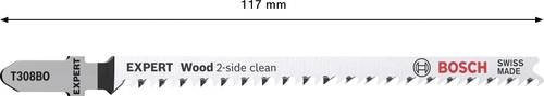 Bosch Expert Wood 2-side clean T 308 BO Stichsägeblatt, 25 Stück - Bild 1