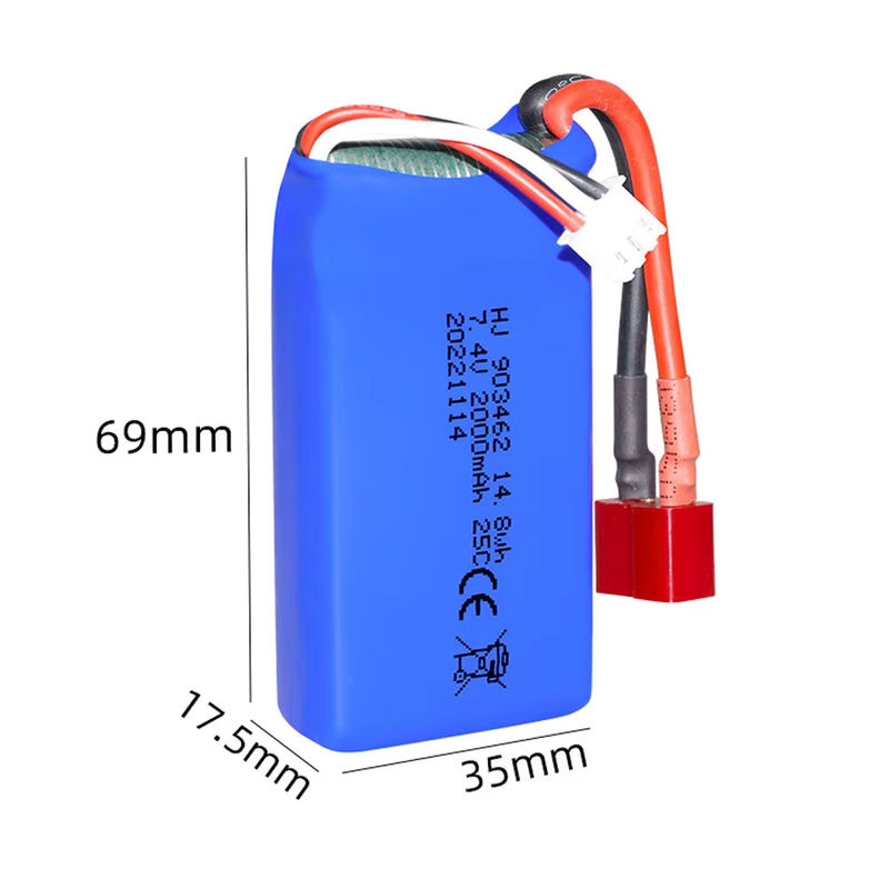 jiaojiren Lipo-Akku für RC Boot Auto Schnellboot Ersatzteile 2S 7,4 V - Bild 2