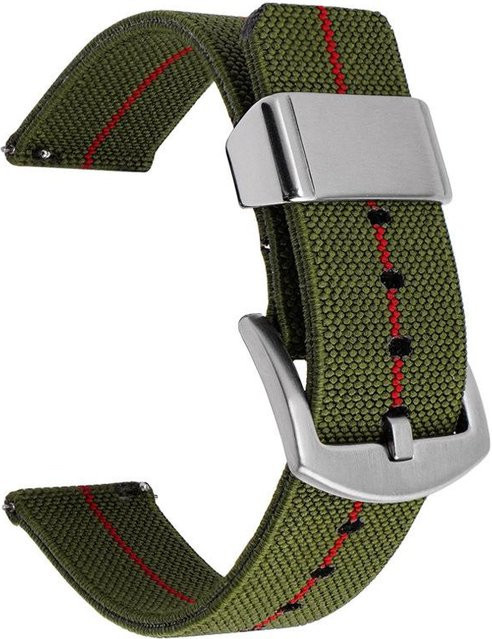 Uhrenarmband Nylon, Canvas, Schwarz, Unisex, 22mm - Bild 1