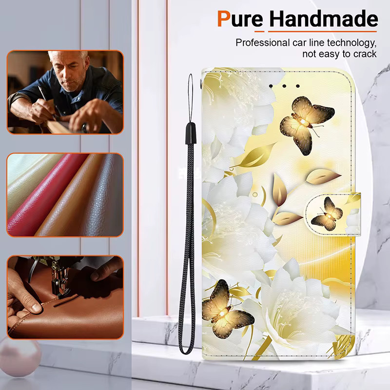 Magnetische Cartoon Flip Wallet Case Stand Hülle für Samsung Galaxy A-Serie in Multicolour - Bild 2