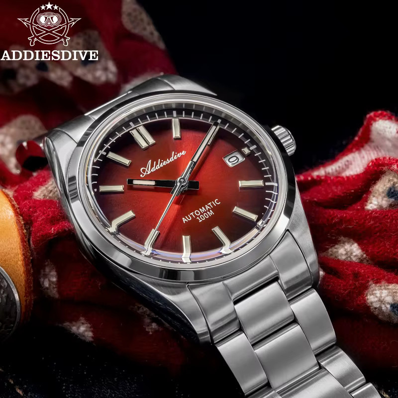 ADDIESDIVE Armbanduhr, Automatik, Edelstahl, Saphirglas, Grün, Herren - Bild 2