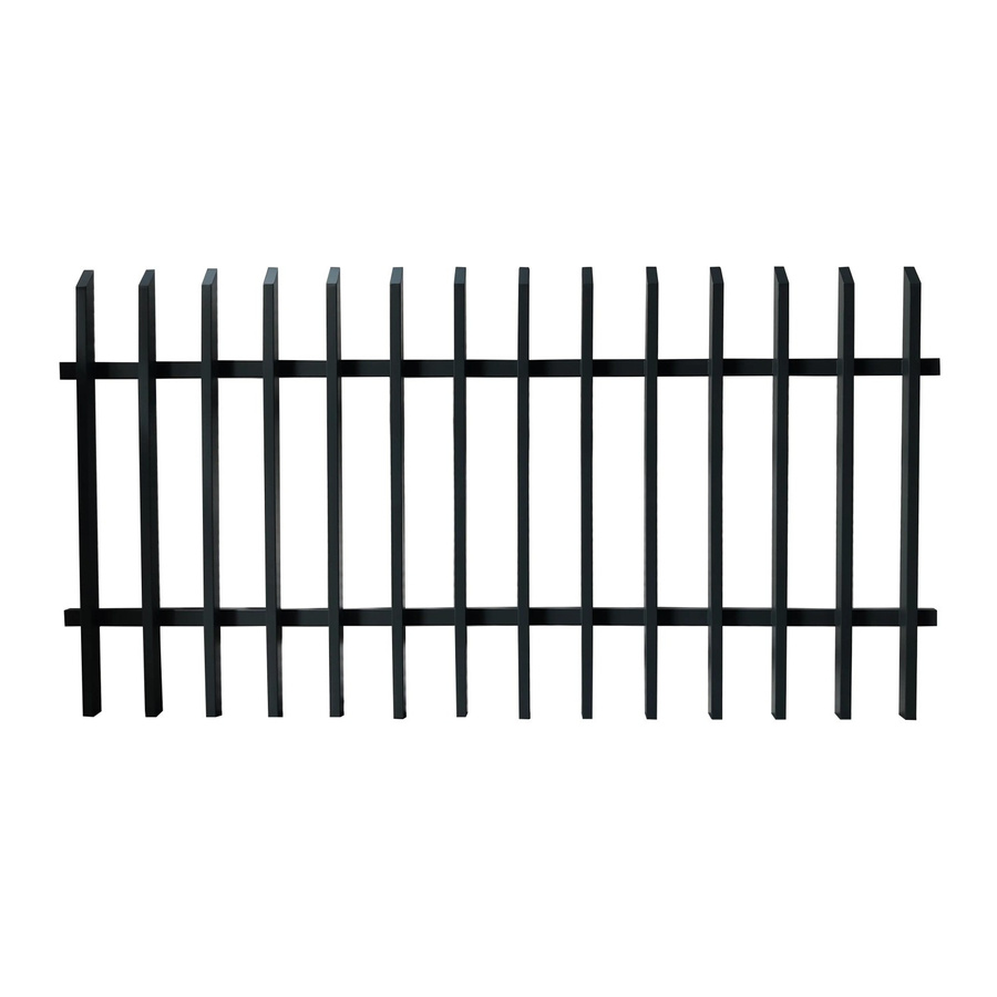 Dekorzaun-Matte Porto aus Aluminium in Anthrazit Grau, H: 200 cm, B: 100 cm - Bild 3