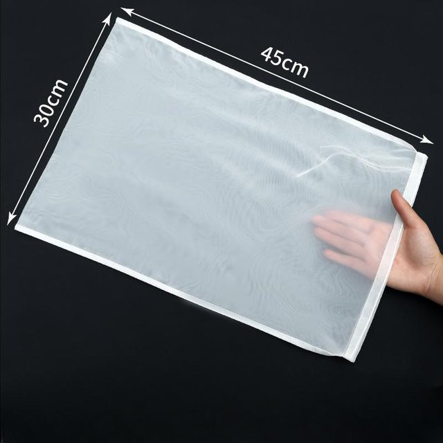 VISHUA Nylon Mesh Filterbeutel in Weiß für Käse, Tee und Milch, rechteckig, B/H: 30 x 45 cm - Bild 1