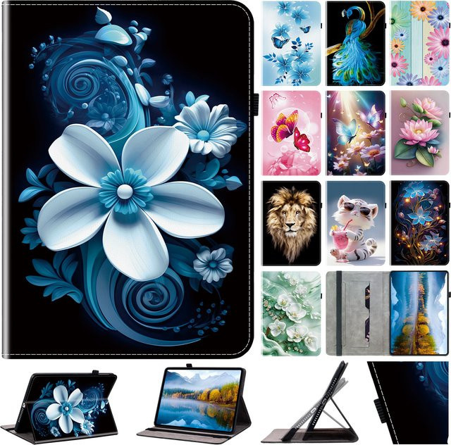 JESSLEI Leder-Flip-Cover Tablet-Hülle für Realme Pad 2 11.5, Pad Mini 8.7, OPPO Pad Mini 8.8 SE, Air 10.36 und Realme Pad 10.4 X - Bild 1