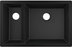 Hansgrohe Unterbau-Spüle S510-U635 aus Granit-Verbundwerkstoff in Schwarz, B/T/H: 65,8 x 39,8 x 19,0 cm - Bild 1