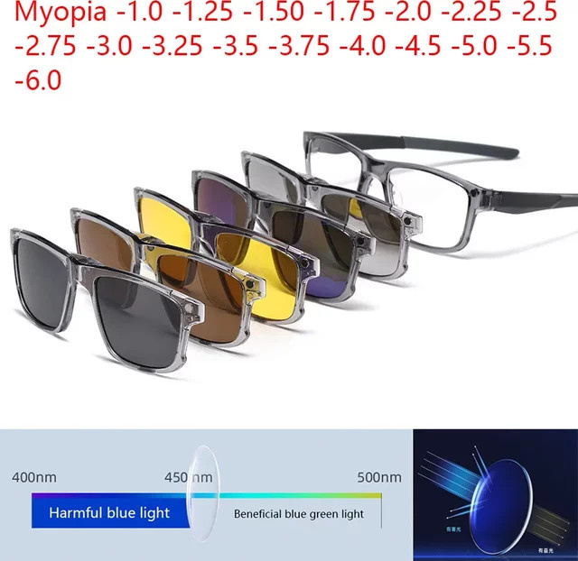 NINJONA Korrektionsbrille Cat-Eye, Vollrand, Kunststoff, transparent, grau - Bild 1