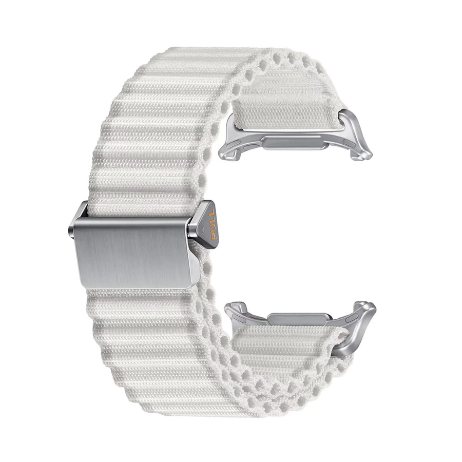 Trail Uhrenarmband Nylon, Weiß, Unisex, für Samsung Galaxy Watch Ultra 47mm - Bild 1