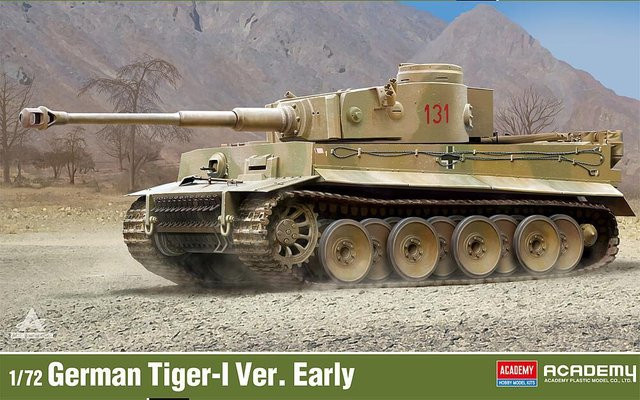 Academy Tiger I, frühe Version, Fahrzeug, 1:72 - Bild 1