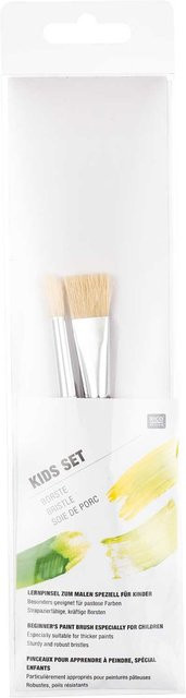 Rico Design Pinsel Kids Borstenset mit Borstenfasern - Bild 1