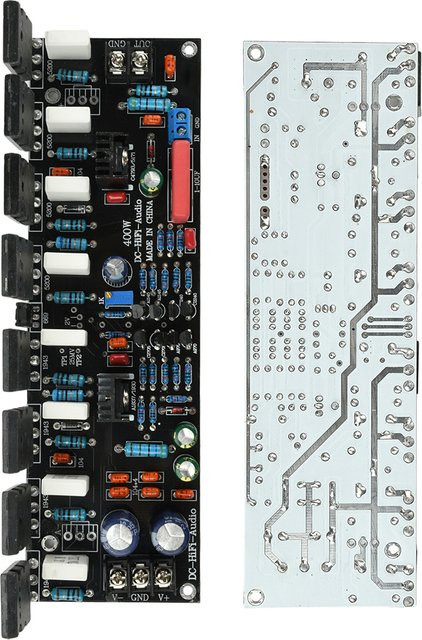Einkanal-Leistungsverstärker mit 1943+5200 Chips für DC 20V-90V, Hochleistungs-Audioverstärker mit bis zu 500W - Bild 1