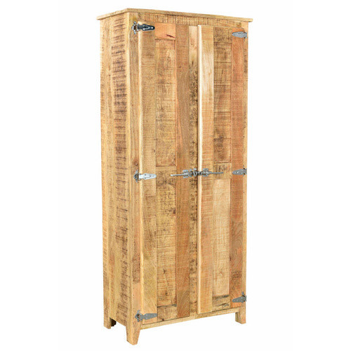 SIT Schrank FRIGO aus Mangoholz in Braun, 2-türig, B/T/H: 80 x 40 x 180 cm - Bild 2