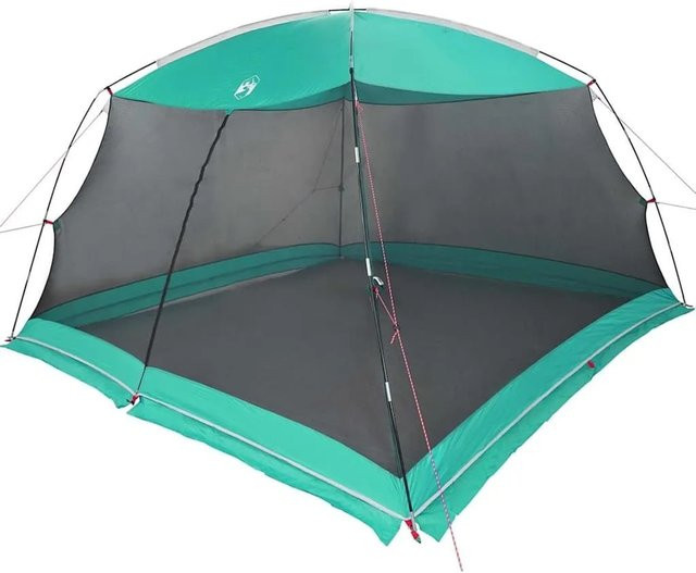vidaXL Zelt mit Dach in Meergrün, B/T/H: 380 x 380 x 225 cm, aus Polyester - Bild 1