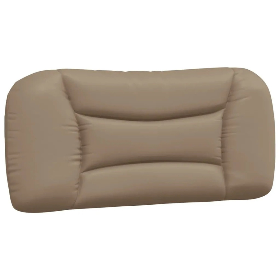 vidaXL Kopfteil-Kissen Hvar in Cappuccino-Braun mit Wellen-Design aus Kunstleder, Breite: 90 cm, Höhe: 150 cm, Tiefe: 15 cm - Bild 2