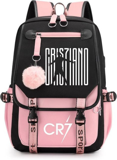 3-teiliges Schulrucksack-Set in Pink aus Oxford-Stoff mit Schultasche und Federmäppchen - Bild 1