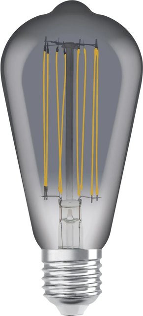 Osram LED-Leuchtmittel Vintage-Edition E27, dimmbar, ST64-Form, 11 W (ersetzt 42 W), 500 lm, 1800 Kelvin Warm White, klares Glas, H x Ø: 14 x 6,4 cm - Bild 2