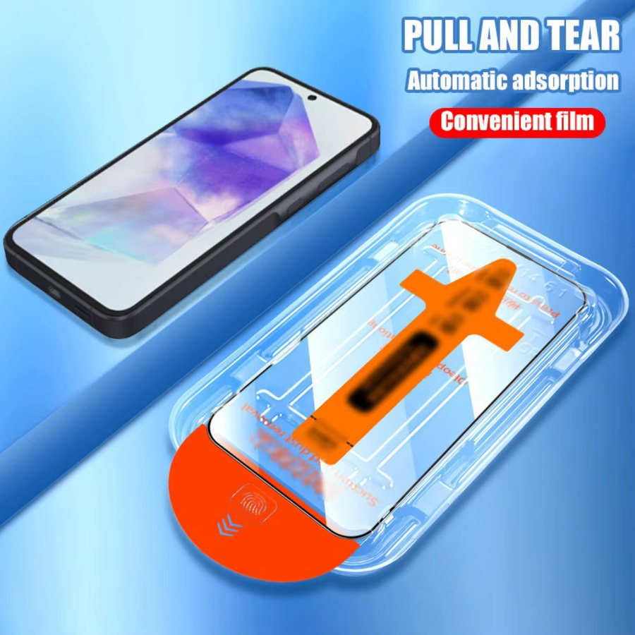 2 Stück Samsung Galaxy S25 Schutzfolie aus gehärtetem Glas, transparent, mit einfacher Ein-Klick-Installation - Bild 4