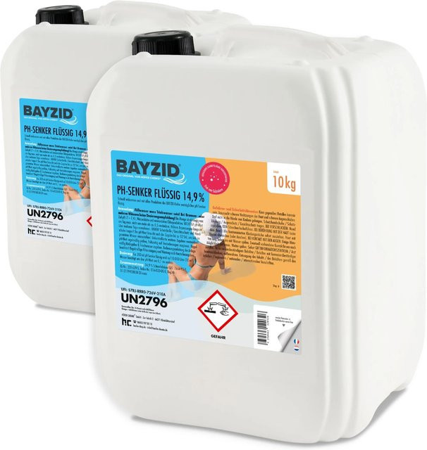 Bayzid pH Minus Flüssig 14,9% zur pH-Wert-Regulierung, 2 x 10 kg - Bild 1