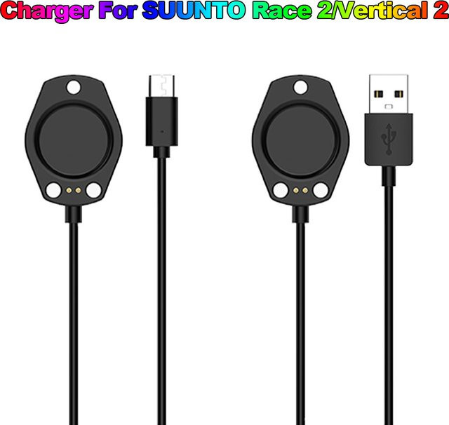 Suunto USB-C Ladegerät für Suunto Race 2 und Suunto Vertical 2, Smartwatch-Adapter in Schwarz - Bild 1