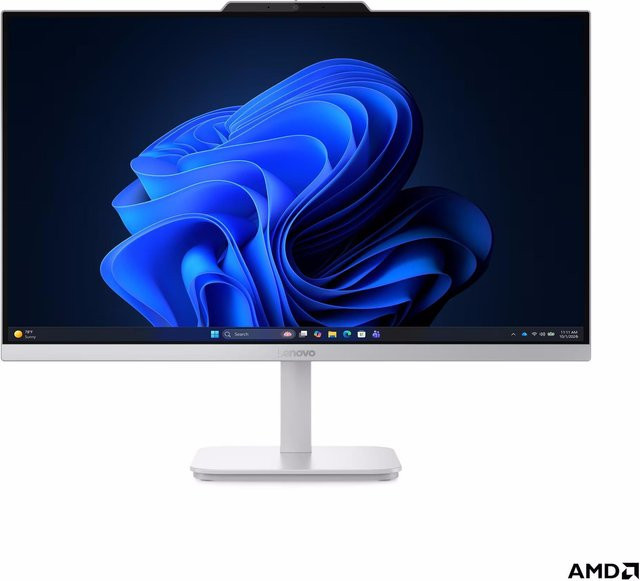 Lenovo All-in-One PC Cloud Grey, 23,8 Zoll Full-HD, AMD Ryzen 5, 16 GB RAM, 512 GB SSD, AMD Radeon 610M, Windows - Bild 1