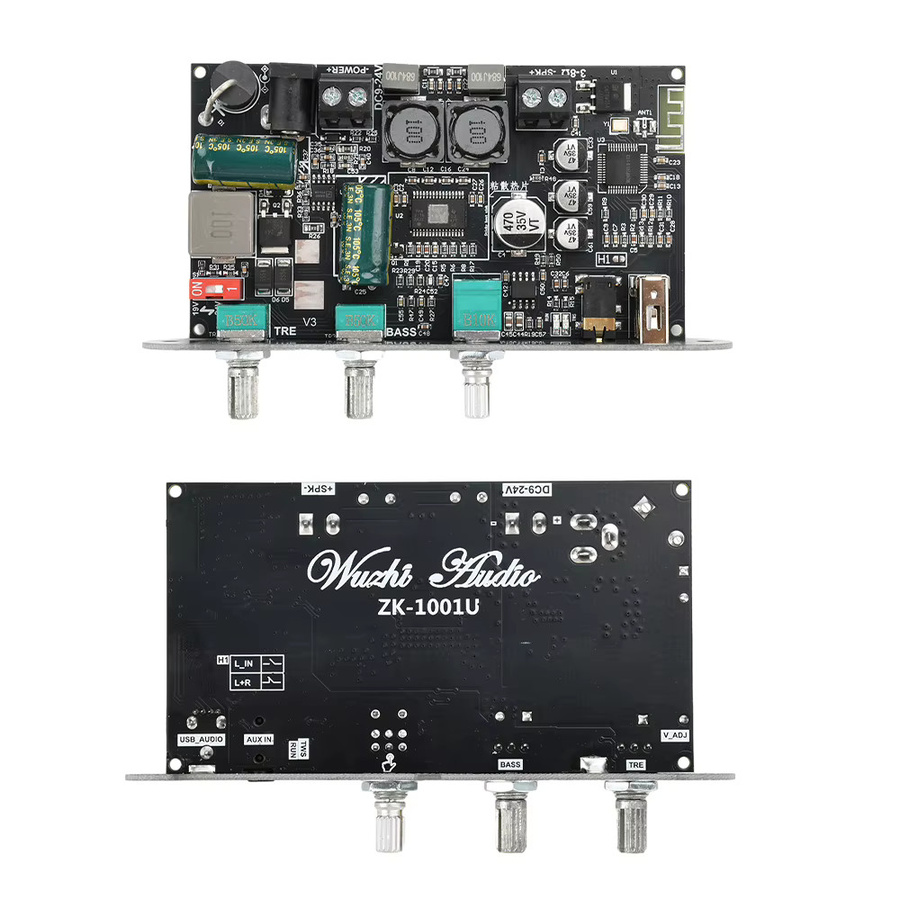 diymore ZK-1001U 100W Bluetooth Mono-Verstärkerplatine TPA3116D2 Modul in Schwarz mit DC 5.5x2.1mm Buchsenanschluss - Bild 3