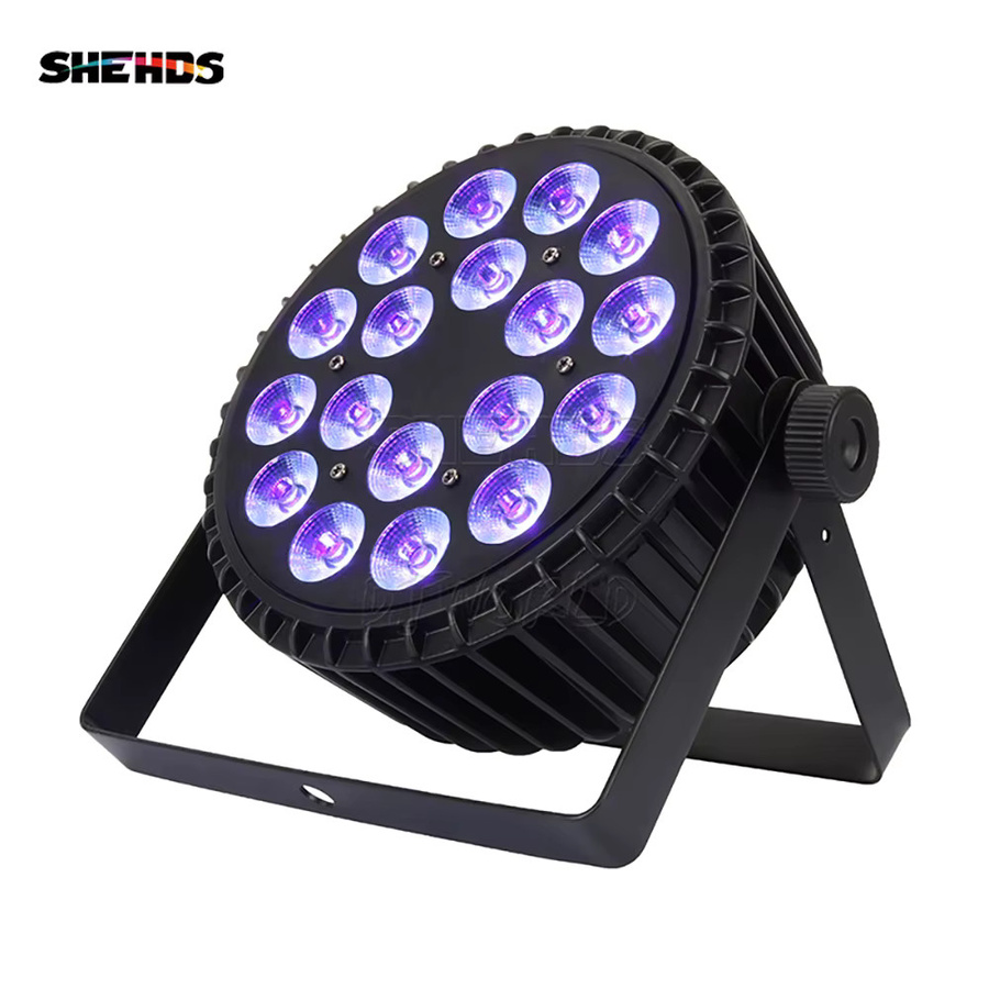 SHEHDS 2er-Set RGBW LED Par Flachstrahler für DJ, Disco und Party, Schwarz - Bild 2