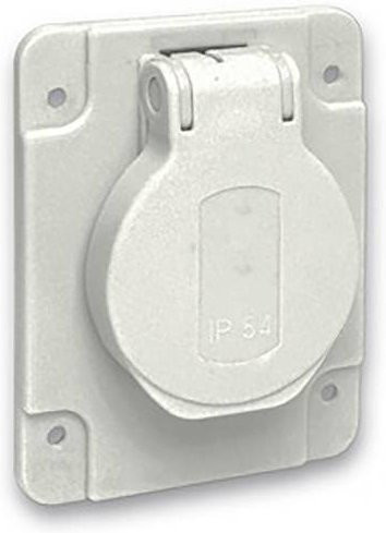 Schneider Electric PKS62G Einbaudose 1fach Steckdose IP54 Set mit 20 Stück in Grau oder Weiß - Bild 1