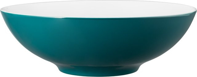 Seltmann Weiden Salatschüssel Life Fashion aus Keramik in Weiß und Türkis Durchmesser: 30 cm - Bild 1