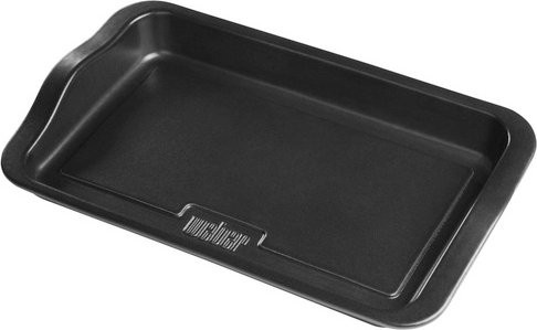 Weber Grillplatte aus Keramik für Gas- und Holzkohlegrills, Schwarz, B/H/T: 25,5 x 5,5 x 42,5 cm - Bild 1