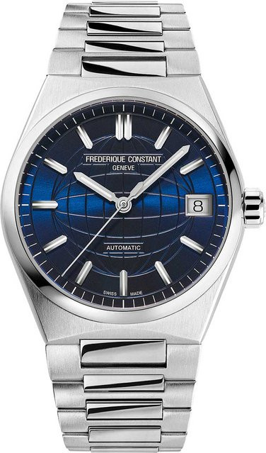 Frederique Constant Armbanduhr, Automatik, Edelstahl, Blau, 34 mm, Damen - Bild 1