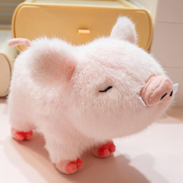Kidsly Cartoon Wildschwein Stofftier, Plüsch / Textil, Rosa / Pink - Bild 1