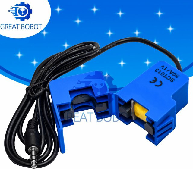 Baishundianzi Nicht-invasiver Split-Core-Stromwandler Wechselstromsensor SCT-013 (100 A, 30 A, 50 A) - Bild 1