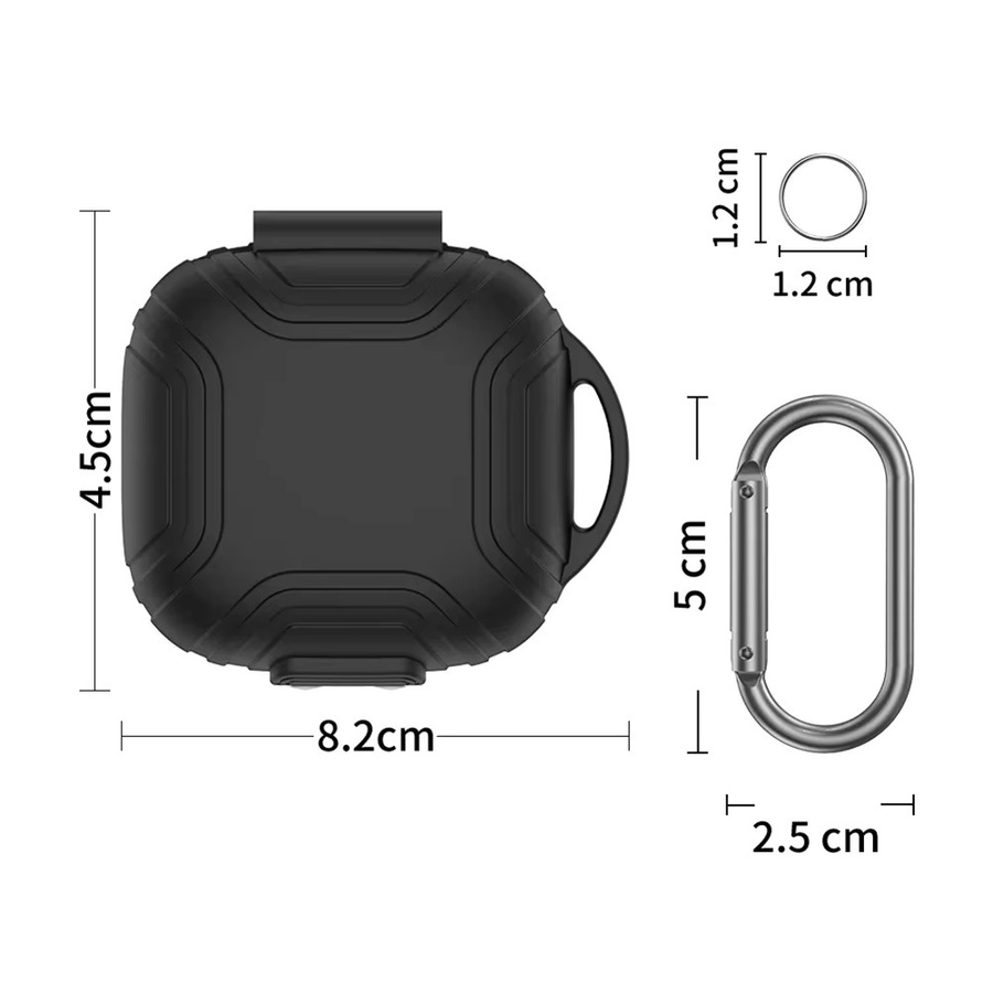 Stoßfeste Silikon Schutzhülle für Shokz OpenFit Air (T511) Kopfhörer in Schwarz - Bild 6