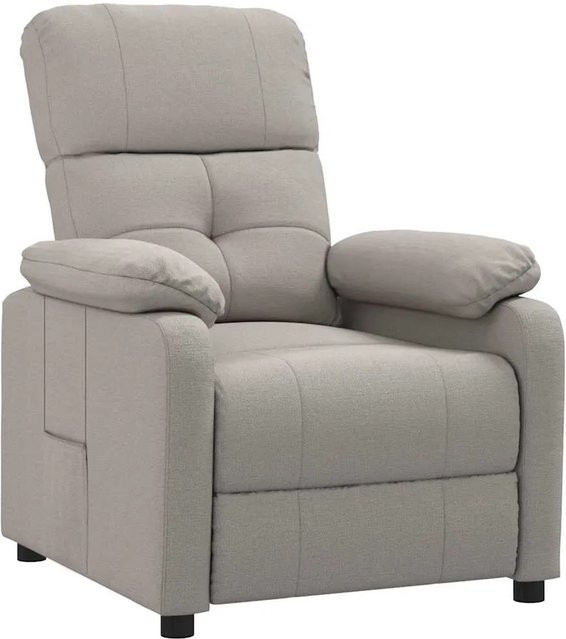 vidaXL Relaxsessel aus Stoff in Taupe mit Armlehnen - Bild 1
