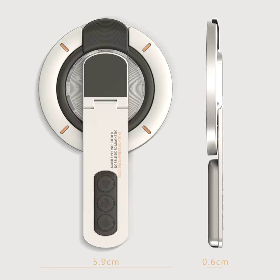 FONKEN Handyhalterung für MagSafe mit 360 Grad Drehung und Fingerring in Grau - Bild 4