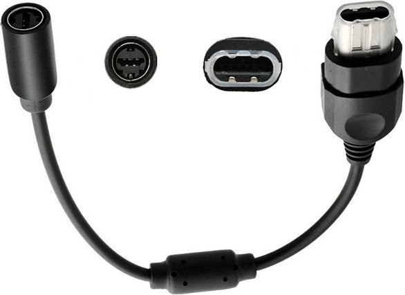 OULLX Xbox Gamepad Ladekabel Verlängerung Adapter Schwarz - Bild 1
