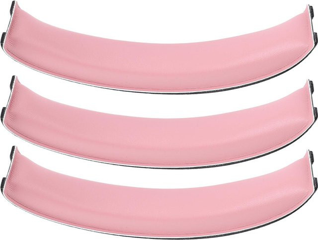 3er-Set HECATE Kopfhörer Stirnband Polster aus weichem Proteinleder in Rosa - Bild 1