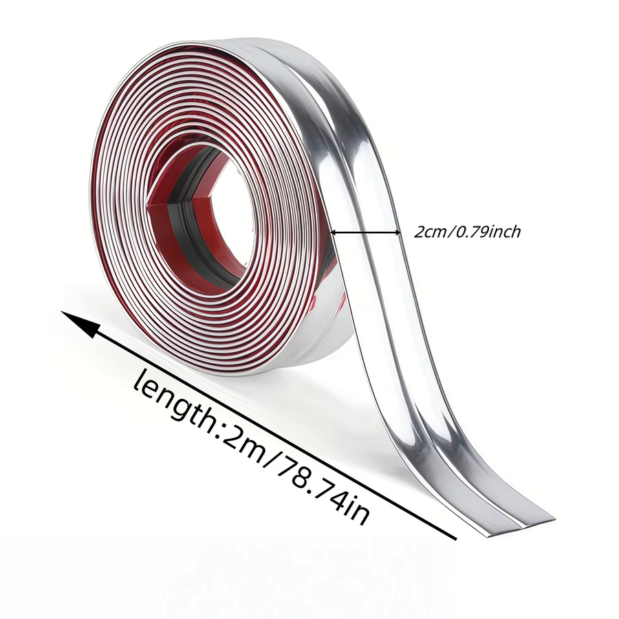 Selbstklebender PVC Kantenschutzstreifen in Schwarz als Anti-Kollisions-Band für Wände und Möbel, Länge: 200 cm, Breite: 2 cm - Bild 2