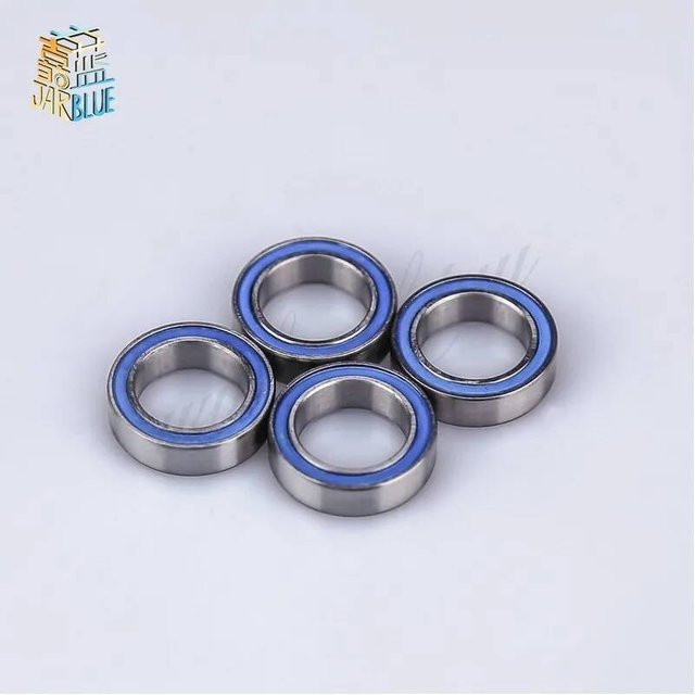 JARBLUE Kugellager Set 10 Stück, Farbe Blau, ABEC3 6700 2RS, B/D/H: 10 x 15 x 4 mm - Bild 1