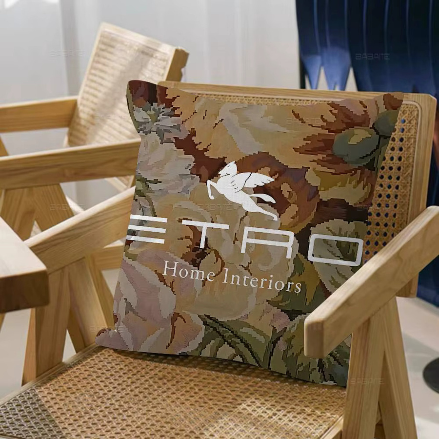E-Etro Dekorativer Kissenbezug Floral Modern Multicolour B/B: 30 x 30 cm - Bild 3