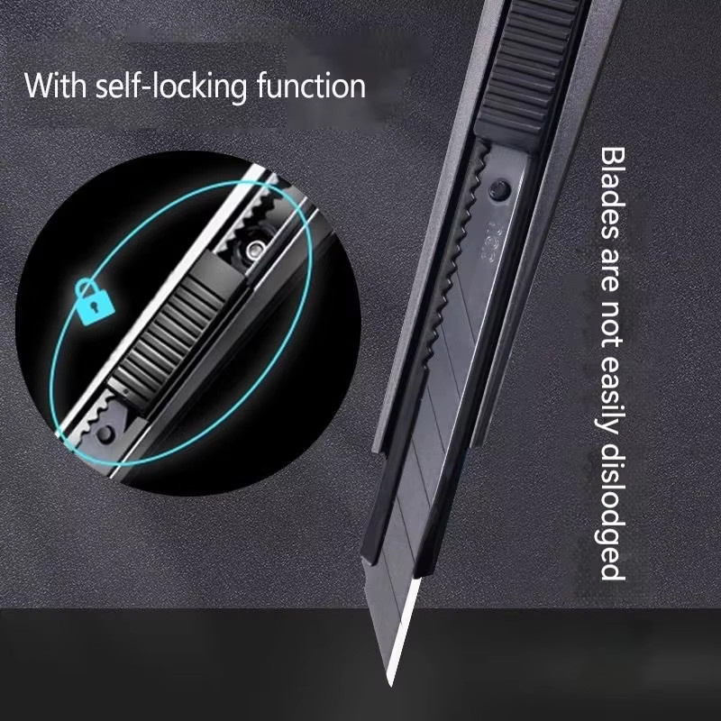 Scimaker Allzweckmesser aus Metall mit 9 mm Klinge und selbstsicherndem Design für Schreibwaren und Künstlerbedarf - Bild 3