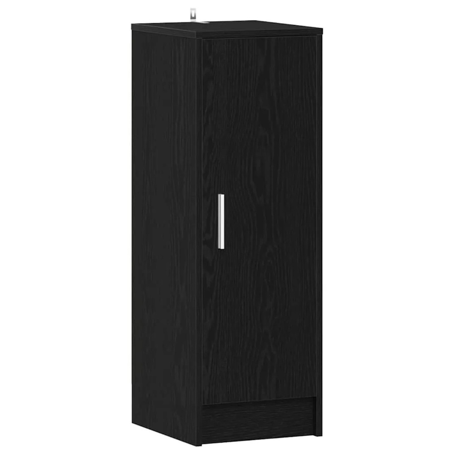 vidaXL Schuhschrank Eiche Schwarz modern, B/T/H: 32 x 35 x 92 cm - Bild 2
