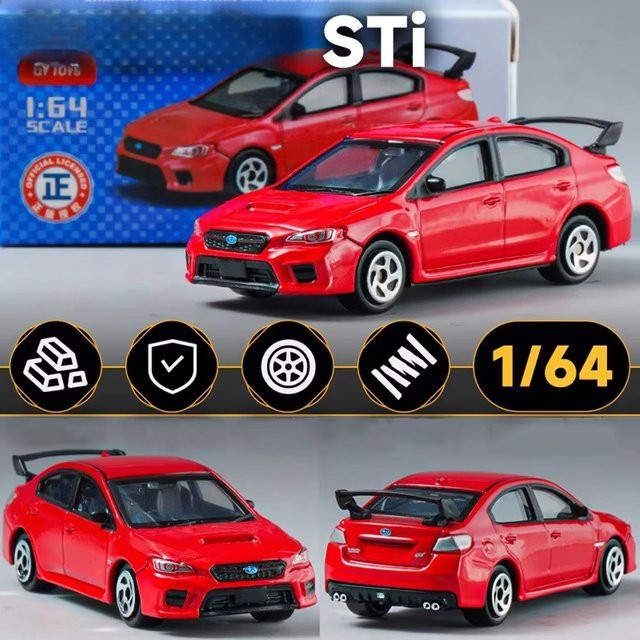 caipo WRX STI Spielzeugmodellauto, 1:64, Metall, Gelb - Bild 1