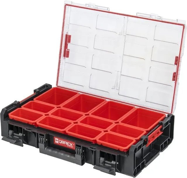 PROREGAL QBRICK Sortimentskasten One XL Schwarz mit 12 Fächern, H x B x T: 39 x 58 x 13 cm - Bild 1